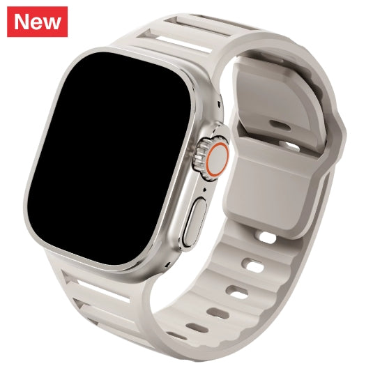 cinturino sportivo per apple watch in silicone starlight